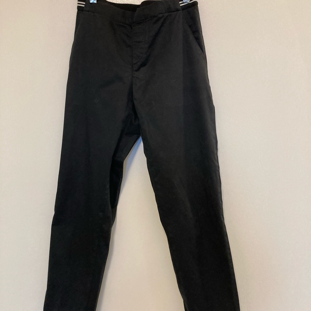 Black cotton UNIQLO pull on pants